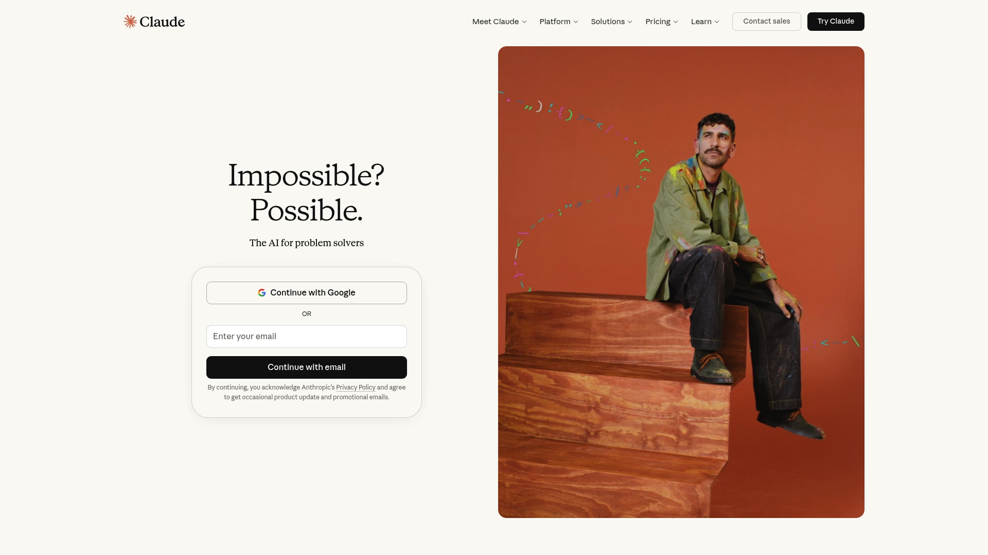 Claude interface