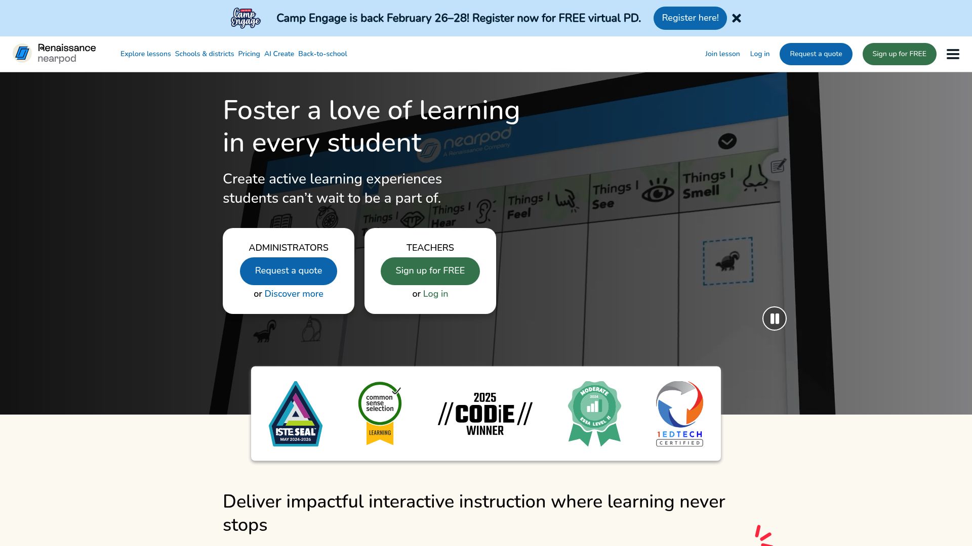 Nearpod screenshot
