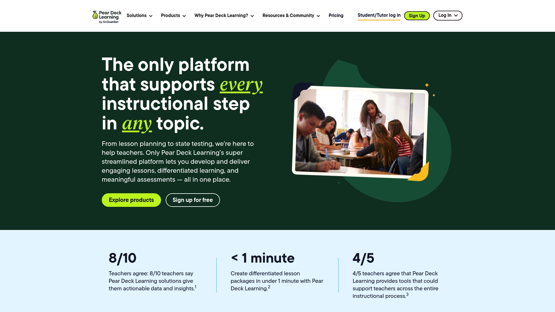 Pear Deck interface