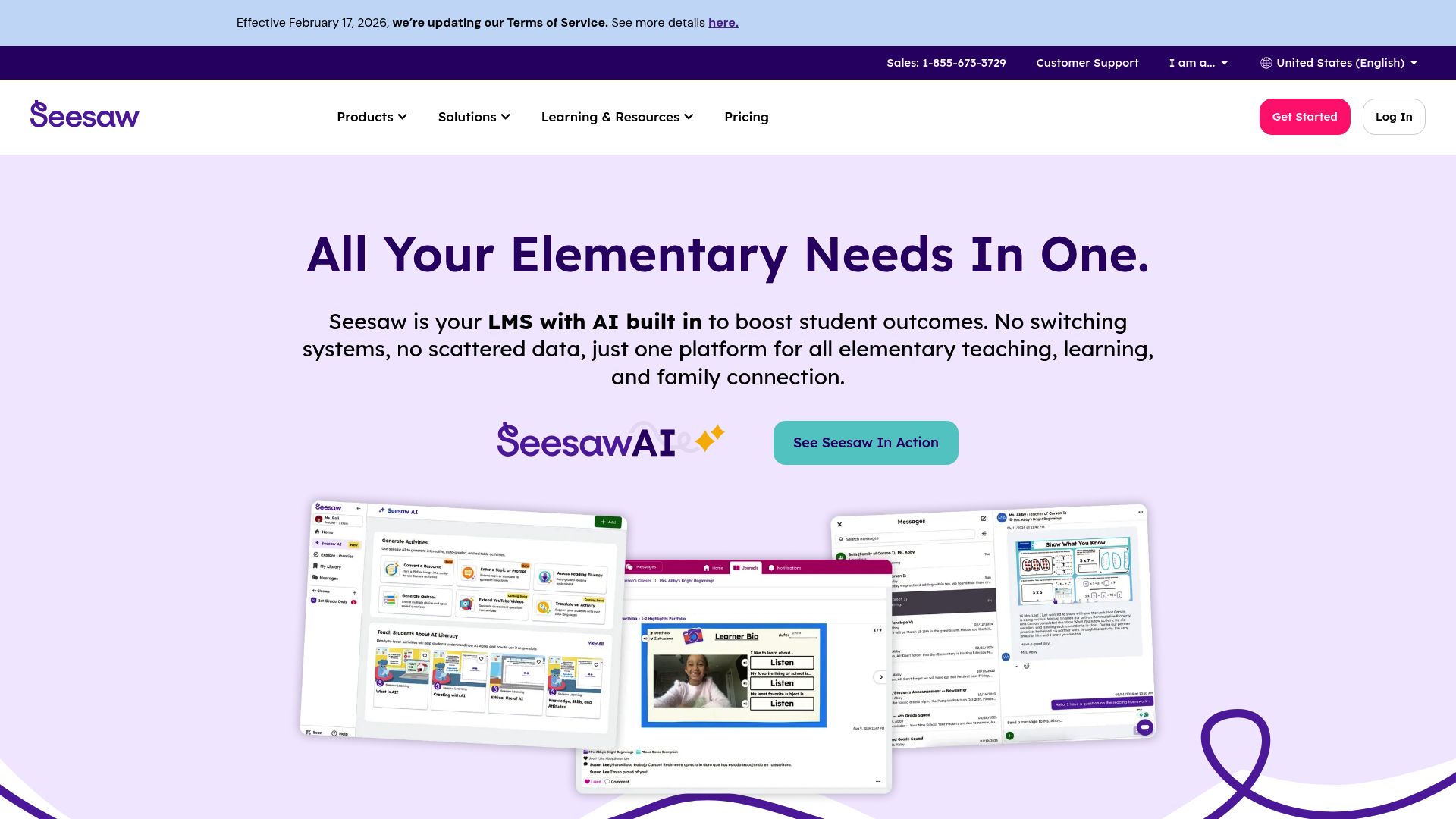 Seesaw screenshot